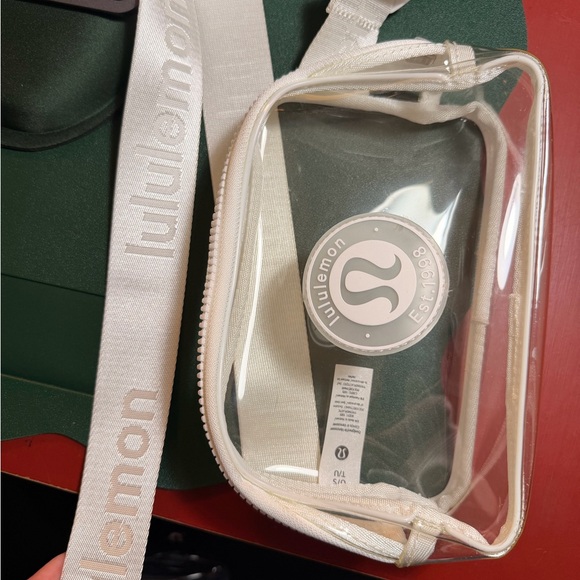 2 Lululemon Transparent Belt Bags with White and black Accents!! - Picture 2 of 8